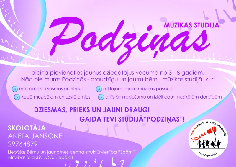 Muzikālā mākslas studija "Podziņas"