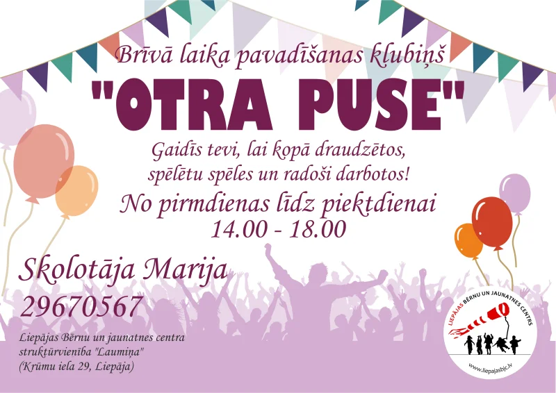 Klubiņš bērniem ar īpašām vajadzībām "Otra - puse"