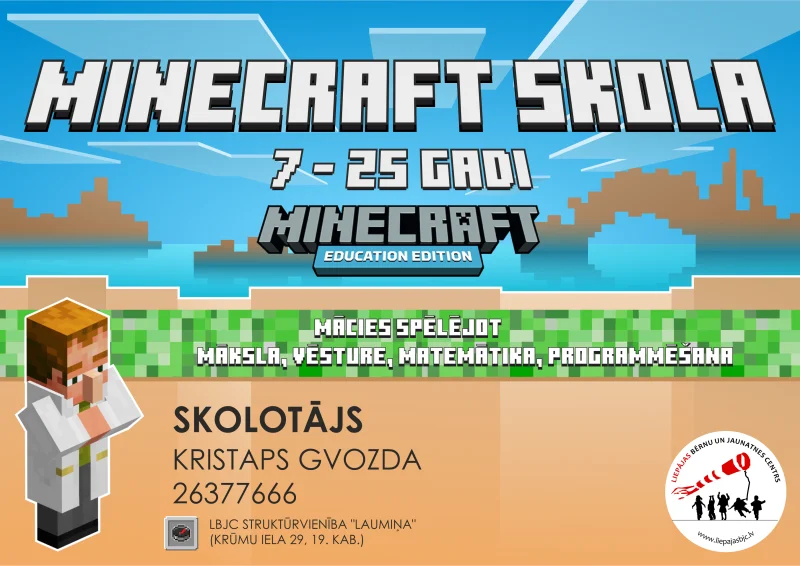 Datorgrafika - minecraft skola